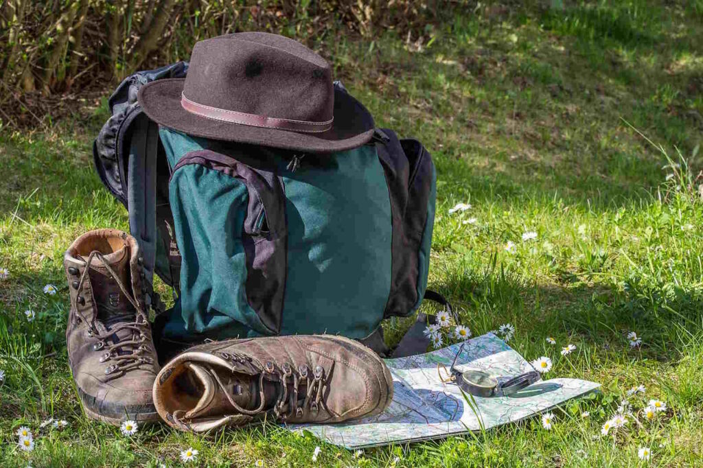 Ausrüstung zum Wandern